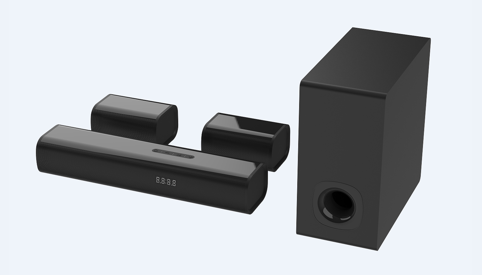 BS503-5.1 Soundbar + wired subwoofer + wired surround